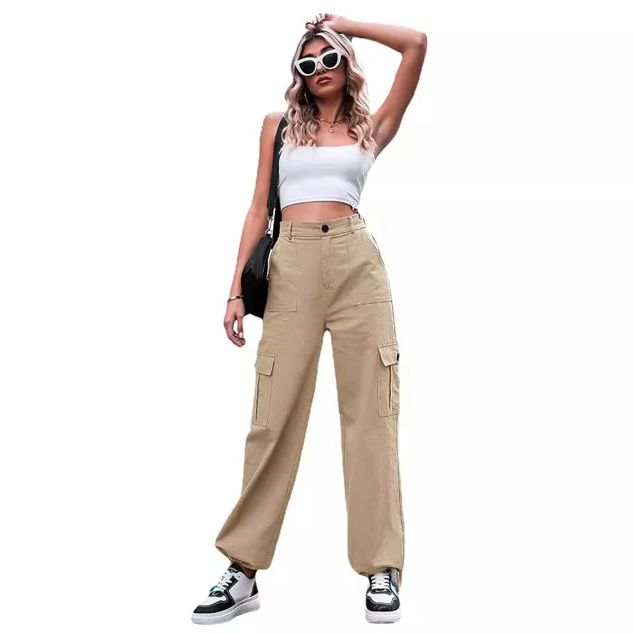 New Summer Casual Pants For Women Buttons