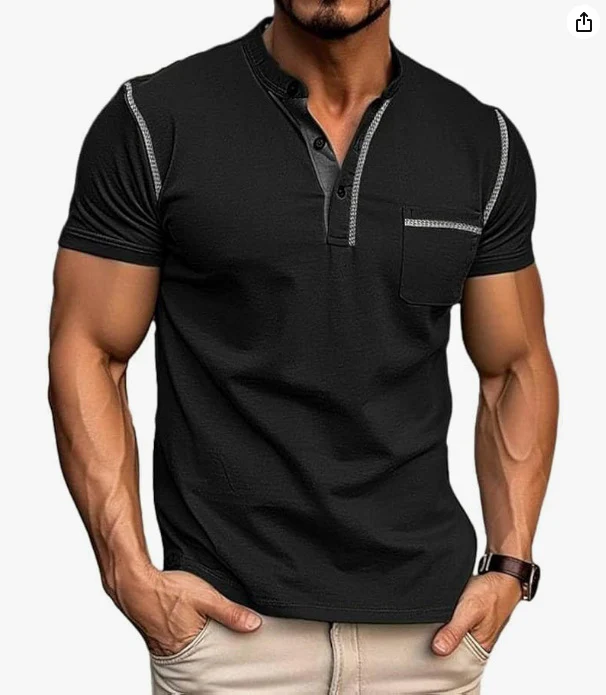 New men's Polo shirt and short-sleeved T-shirt