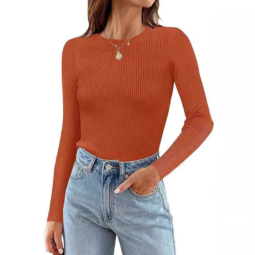 New Striped Long Sleeve Regular Top T-Shirt Women