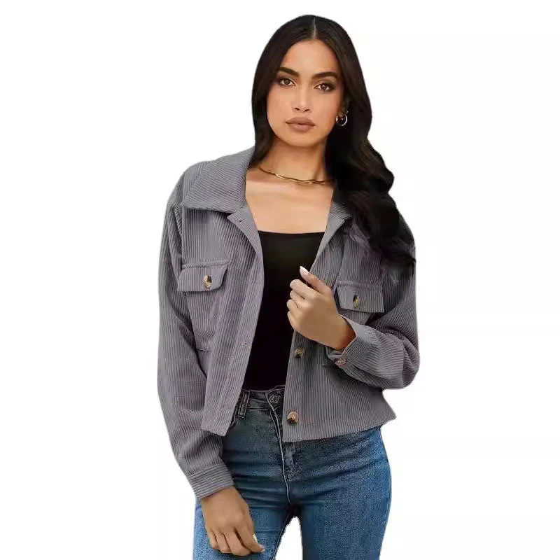 New Top Corduroy Cardigan Jacket For Women