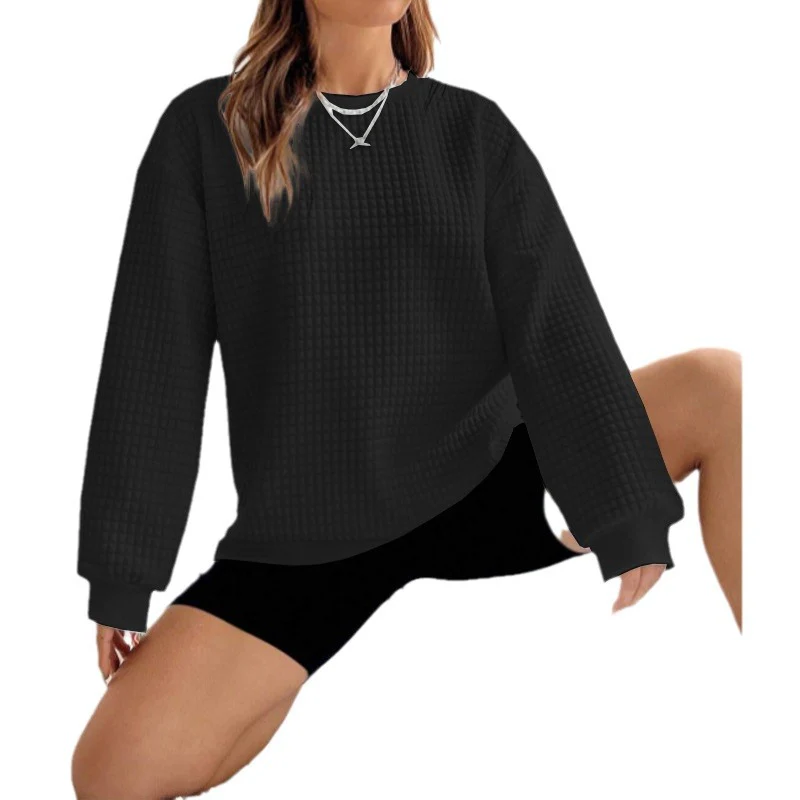 Neck Regular Top Sweatshirt For Women
