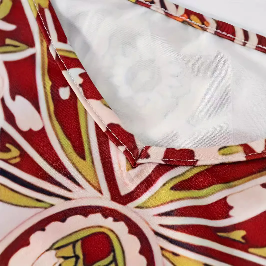 3D Printed Boho Style Long Skirt Casual Dress Women