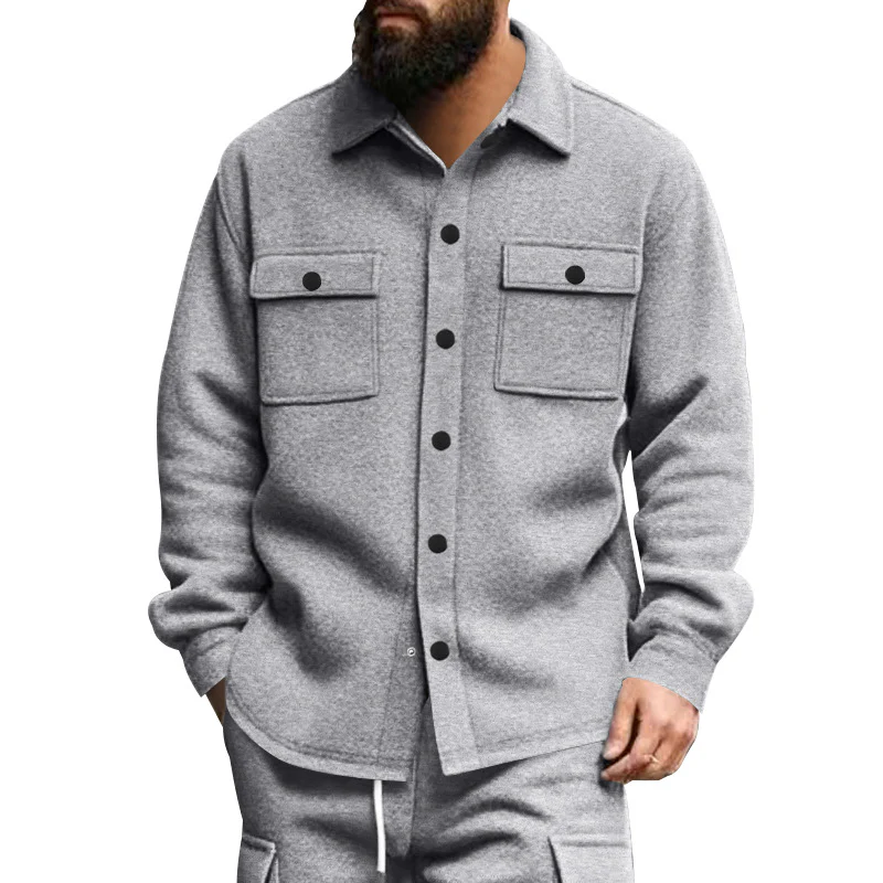 Men's casual fitted jacket top